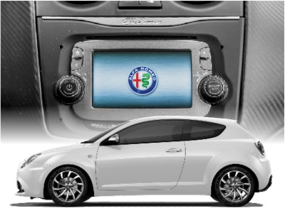 Alfa Romeo Mito 5" Uconnect Camera interface